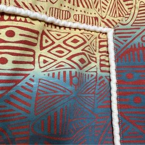 Oversized vibrant accent pillow case